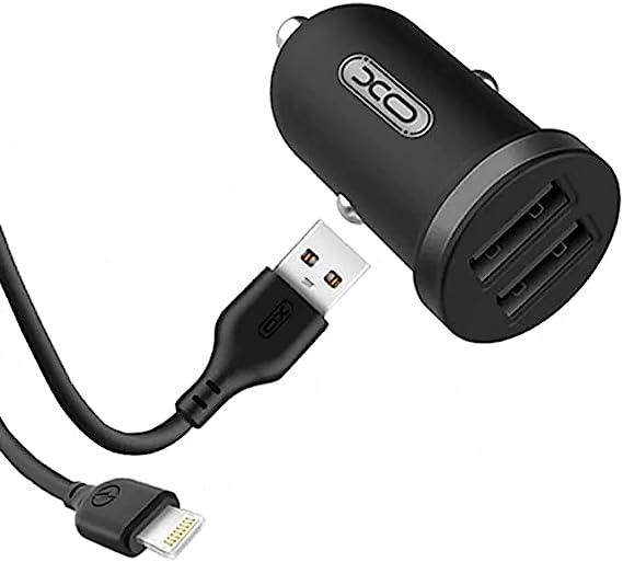 XO TZ08 Mini car car charger set Micro 2.1A - Black