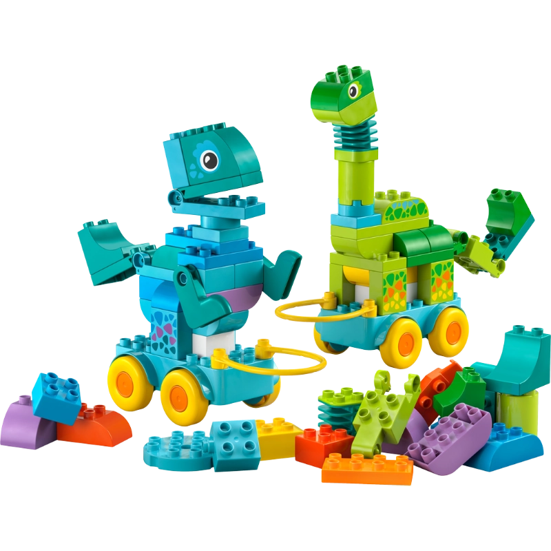 LEGO DUPLO 3 in 1 Dinosaurs on Wheels – 108 Pieces | Set 10451