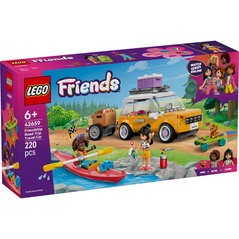 LEGO Friends Friendship Road-Trip Travel Car – 220 Pieces | Set 42659