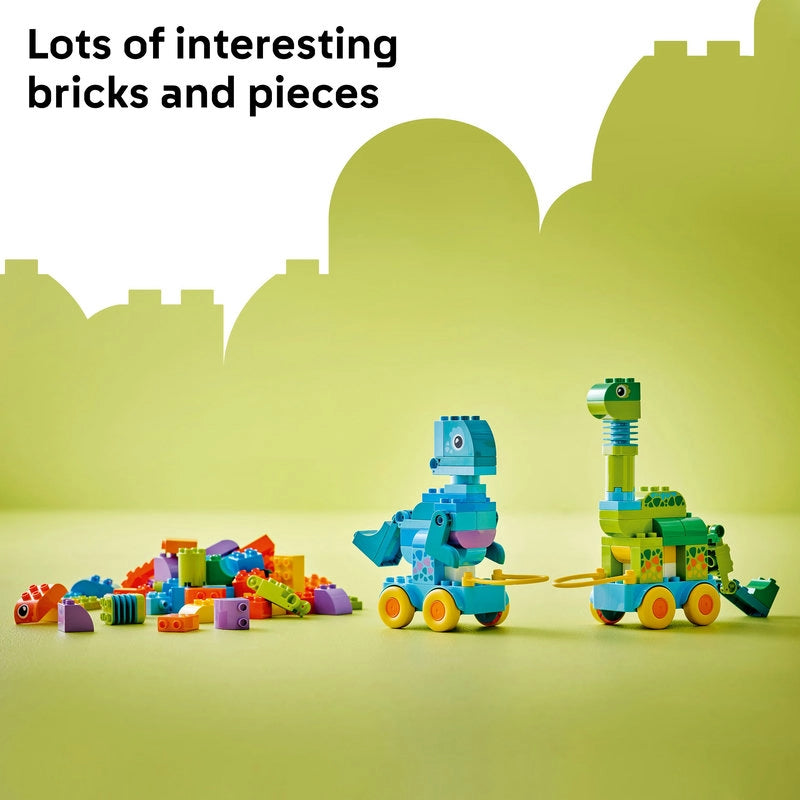 LEGO DUPLO 3 in 1 Dinosaurs on Wheels – 108 Pieces | Set 10451