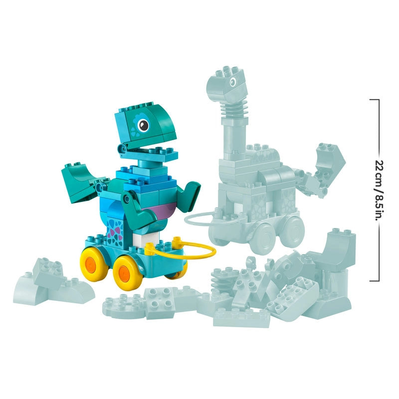 LEGO DUPLO 3 in 1 Dinosaurs on Wheels – 108 Pieces | Set 10451