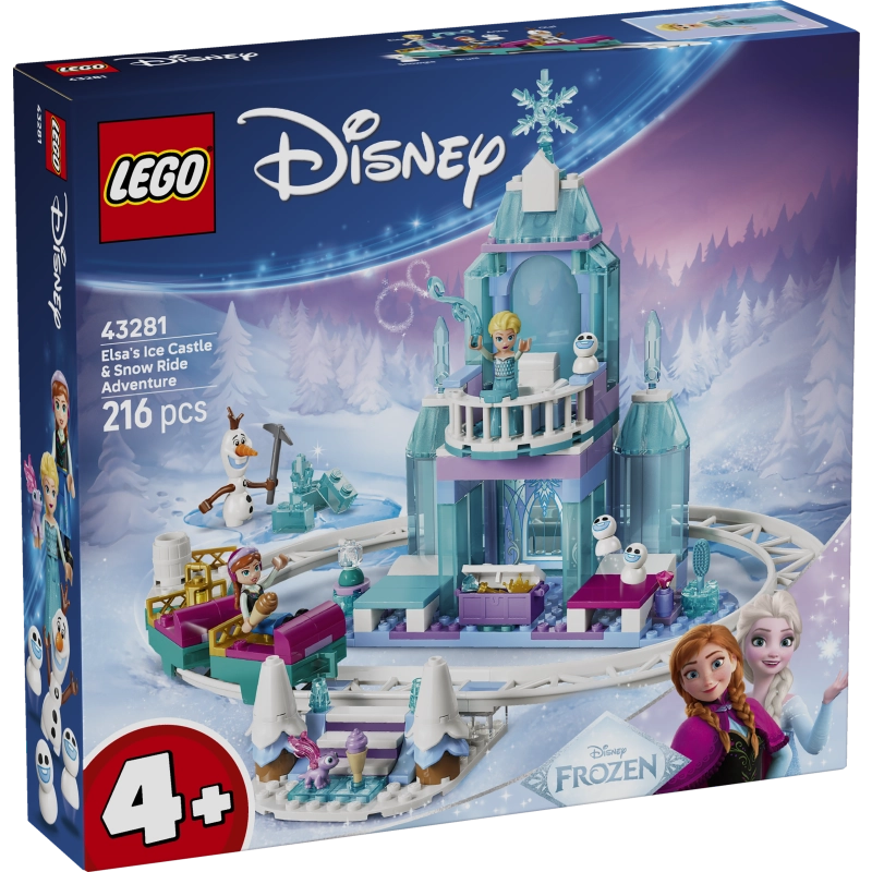 LEGO Disney Elsa's Ice Castle & Snow Ride Adventure – 216 Pieces | Set 43281