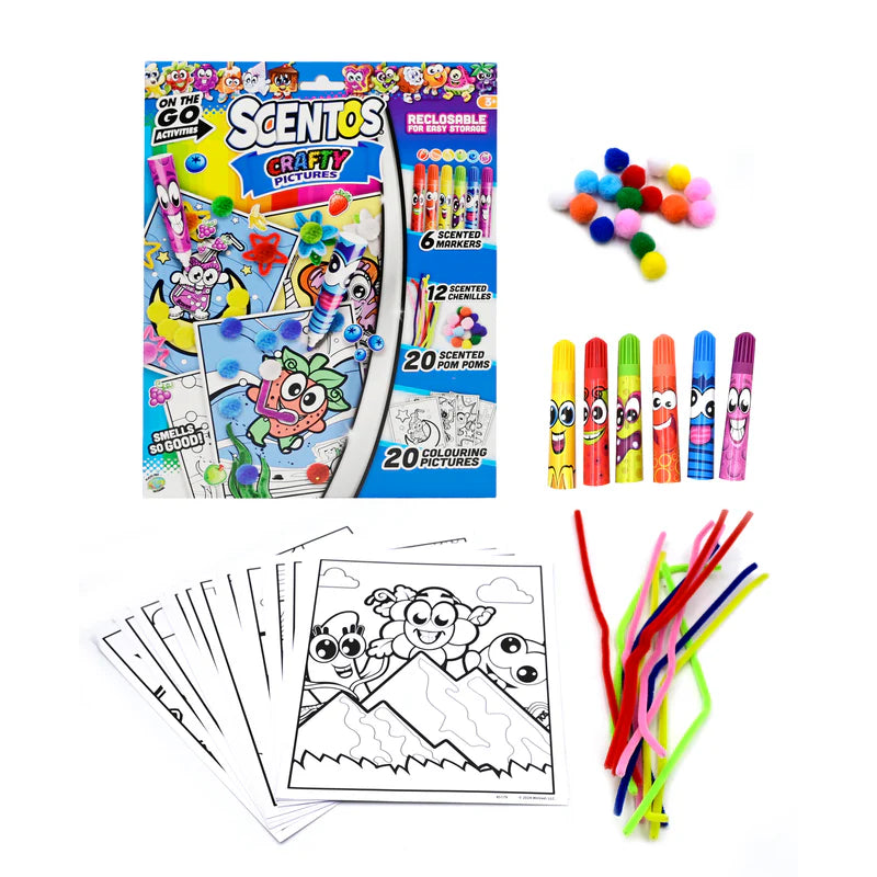 Scentos On The Go Activity Set CRAFTY PICTURES