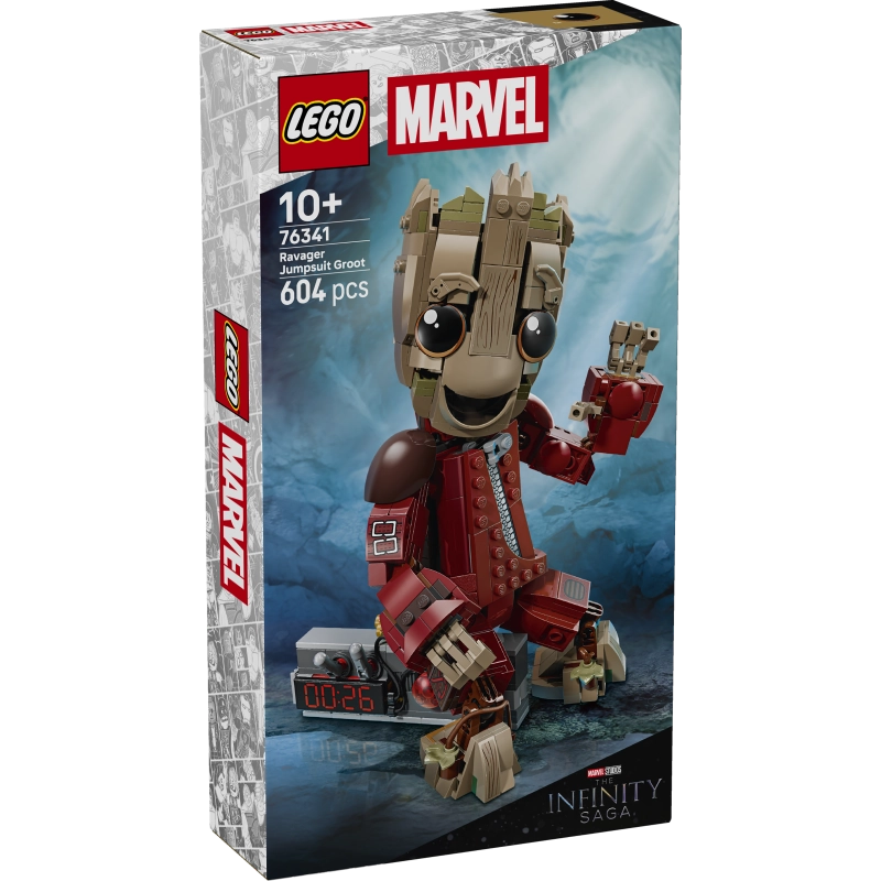 LEGO Marvel Ravager Jumpsuit Groot – 604 Pieces | Set 76341