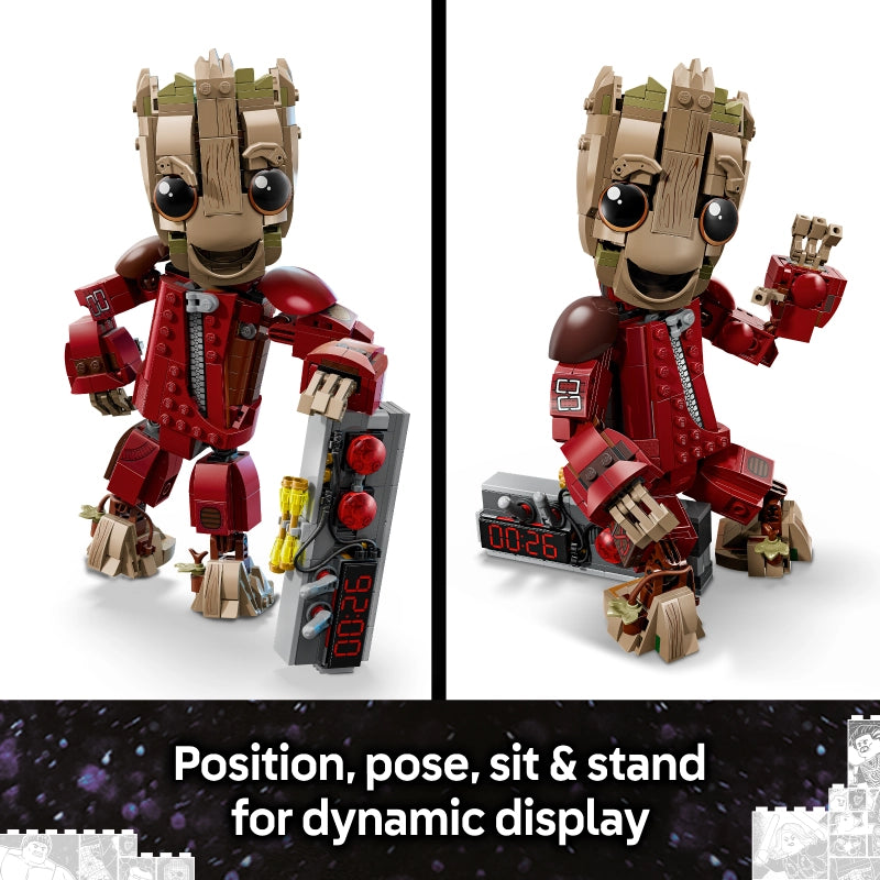 LEGO Marvel Ravager Jumpsuit Groot – 604 Pieces | Set 76341