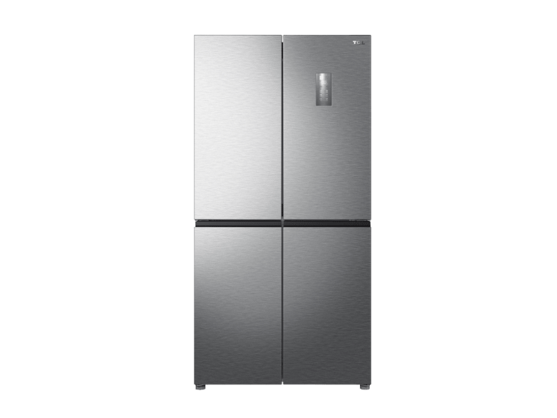 TCL P460CDS/P560CDGL 4-Door Refrigerator | 460L | Water Dispenser | Matte Silver