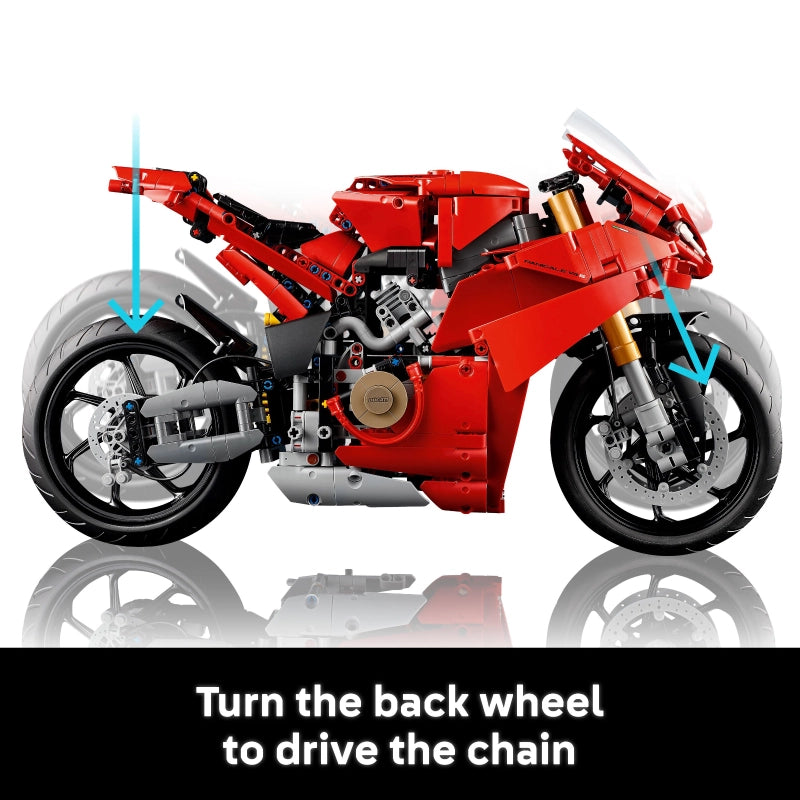 LEGO Technic Ducati Panigale V4 S Motorcycle – 1603 Pieces | Set 42202