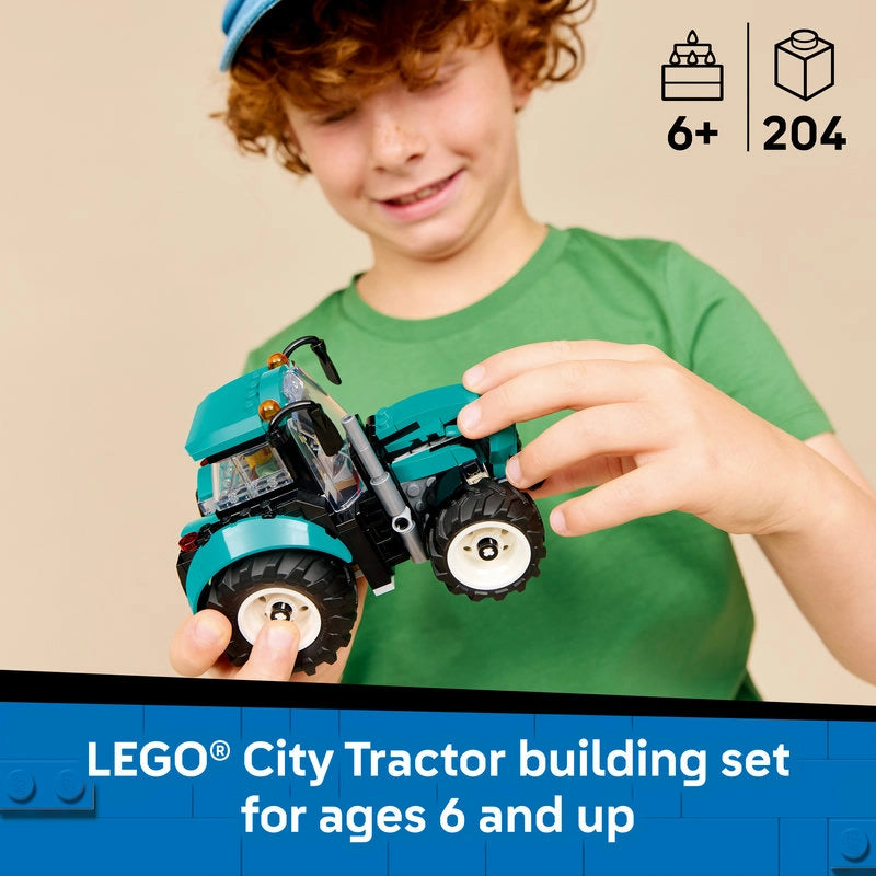 LEGO City Tractor – 204 Pieces | Set 60498