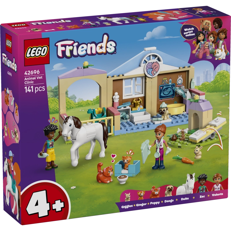 LEGO Friends Animal Vet Clinic – 141 Pieces | Set 42696