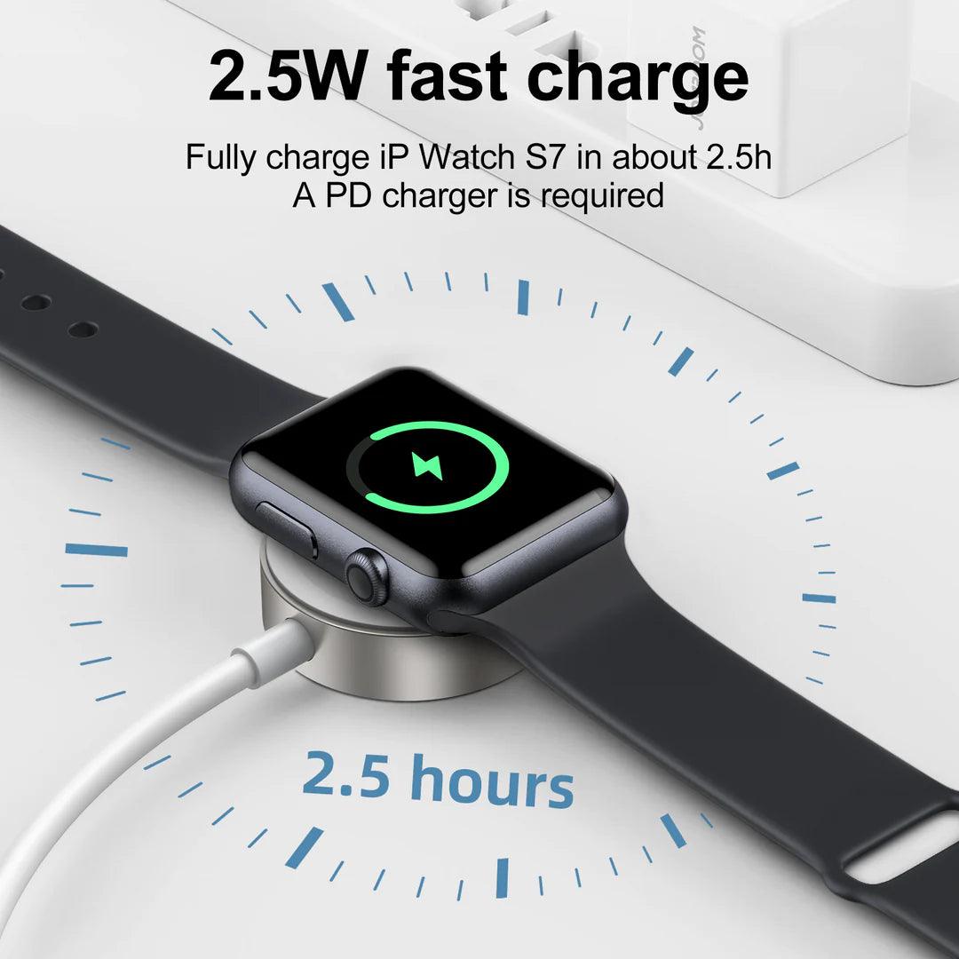 Joyroom Type C to iWatch Magnetic Charger 1.2M Fast & Compact - White