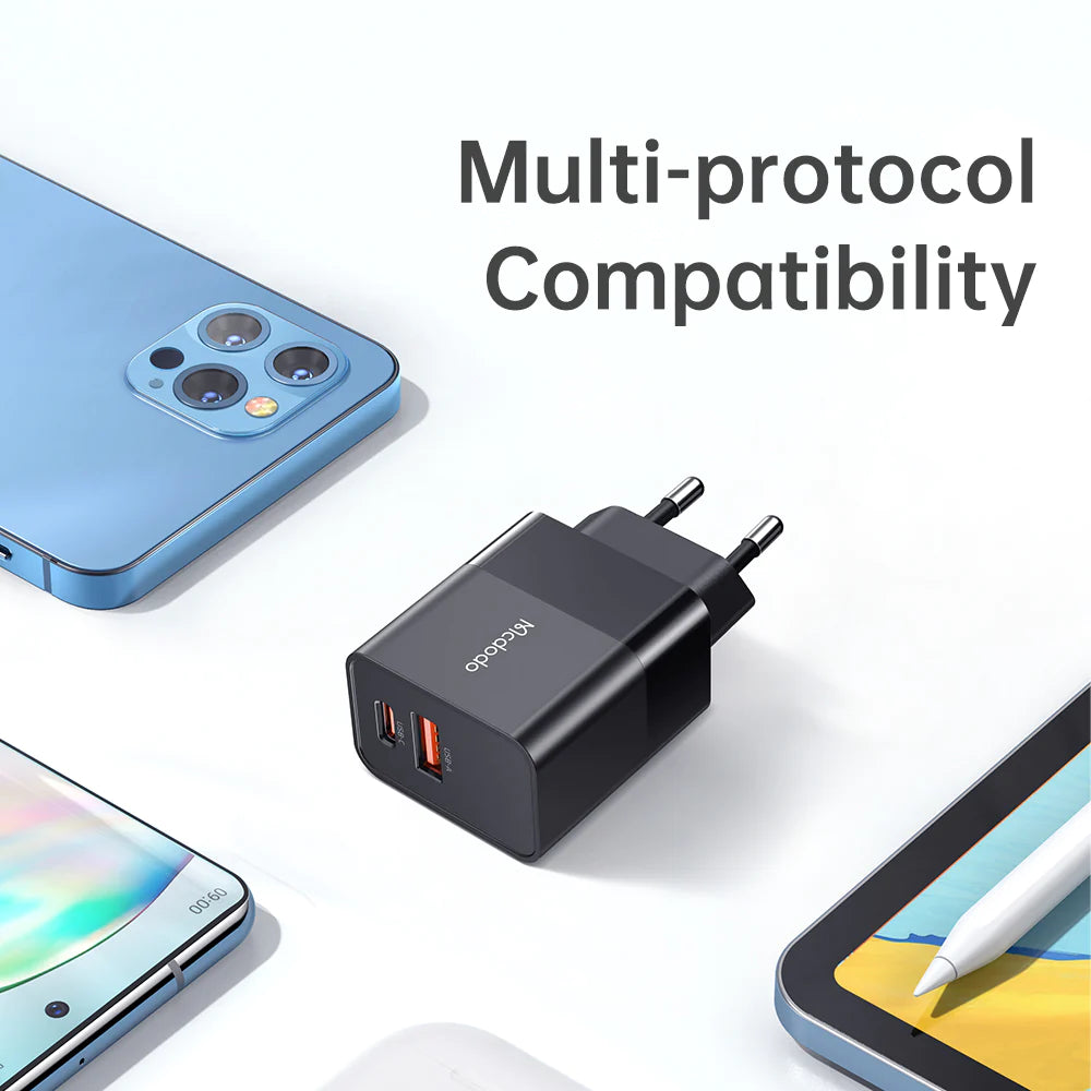 Mcdodo 20W Fast Charger EU Plug - Black