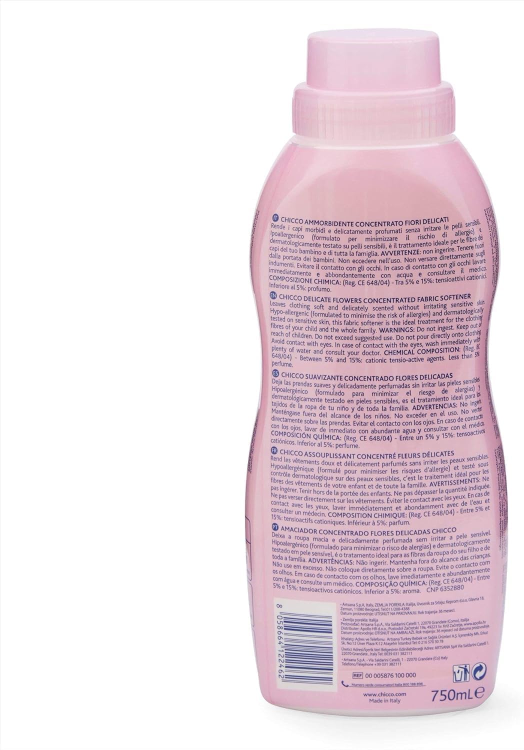 Chicco Softener Delicate Flowers Long-Lasting Freshness 750ml