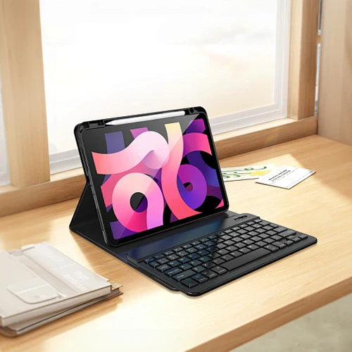 WiWU 3-in-1 iPad Keyboard Case + Pencil – Arabic/English Pad 11th (11" 2025,A16) & Pad 10th (10.9'',2022)