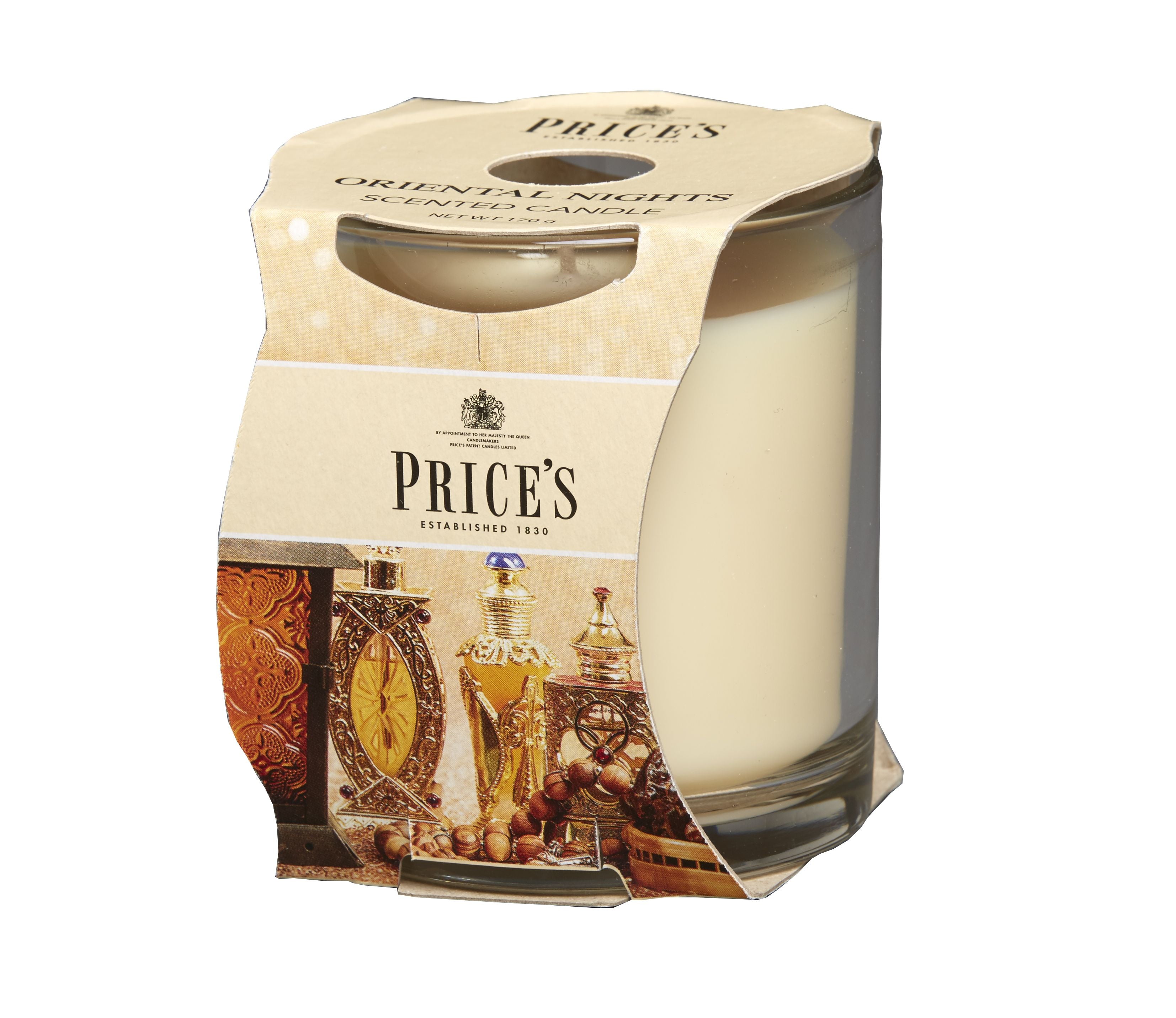 Price’s Cup Scented Candle – Elegant Glass & Rich Aroma