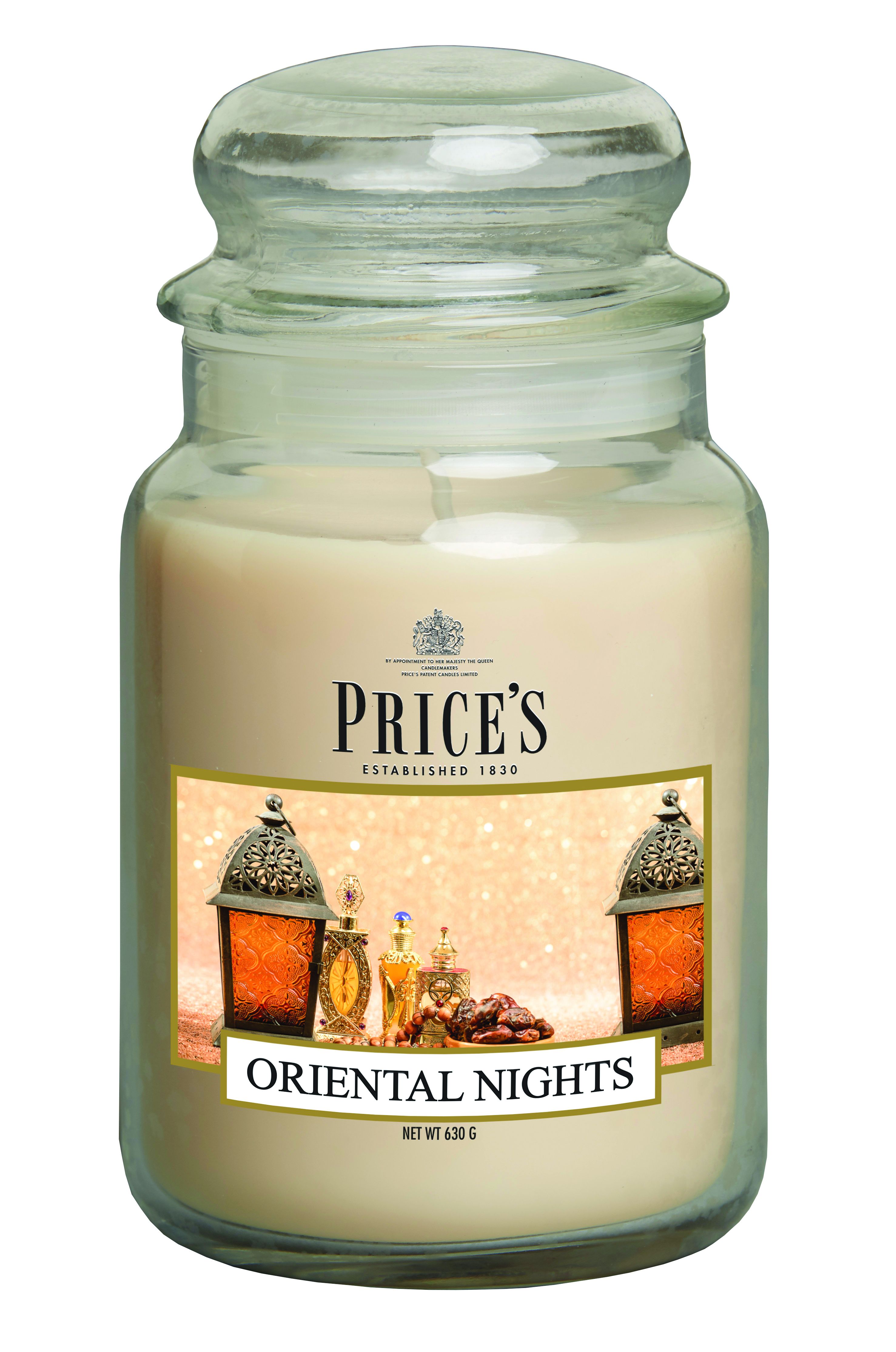 Price’s Large Scented Candle Jar with Lid – Long-Lasting Aroma