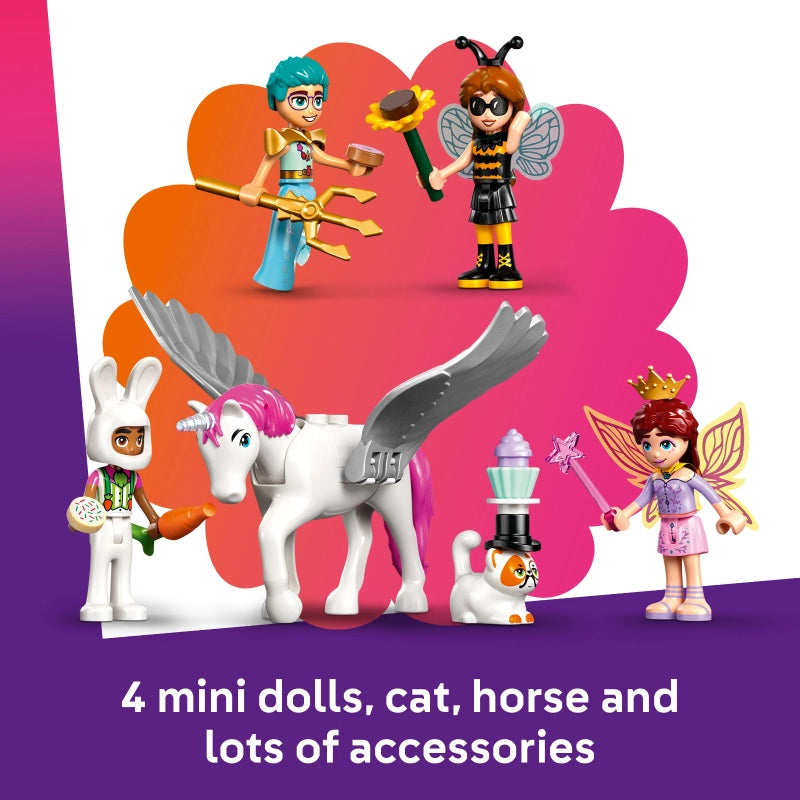 LEGO Friends Costume Party with Unicorn & Fairy – 261 Pieces | Set 42661