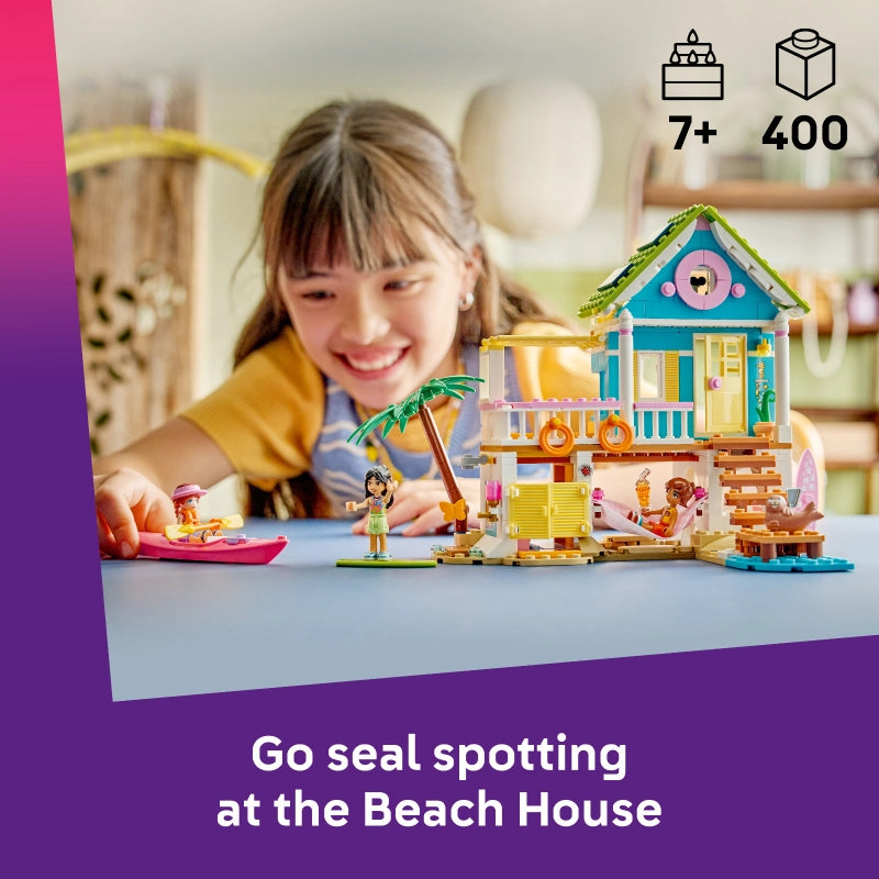 LEGO Friends Beach House with Seals – 400 Pieces | Set 42699