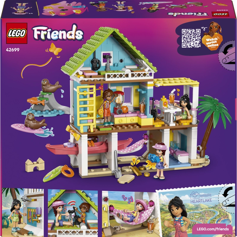 LEGO Friends Beach House with Seals – 400 Pieces | Set 42699