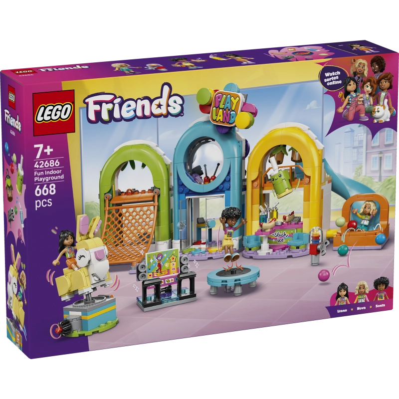 LEGO Friends Fun Indoor Playground – 668 Pieces | Set 42686