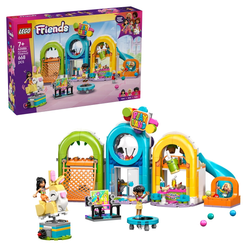 LEGO Friends Fun Indoor Playground – 668 Pieces | Set 42686