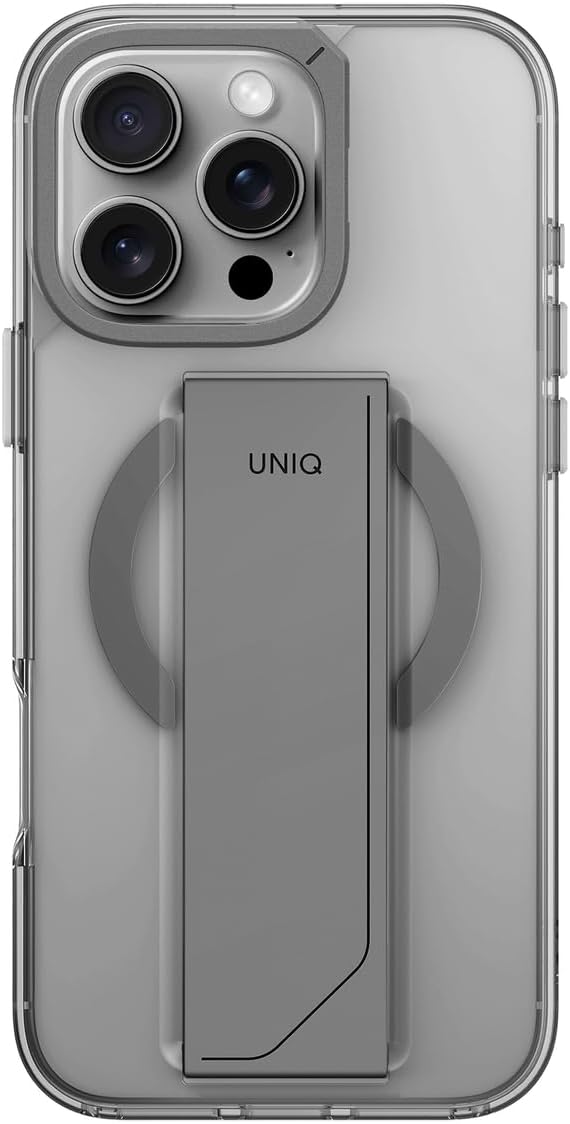 UNIQ Hybrid iPhone 16 Pro (2024) 6.3 Heldro Max MagClick with Camera Stand - Lucent
