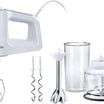 Braun MultiMix 3 Hand Mixer 500W 5 Speeds & Turbo with Whisks & Dough Hooks – White (HM3137WH)