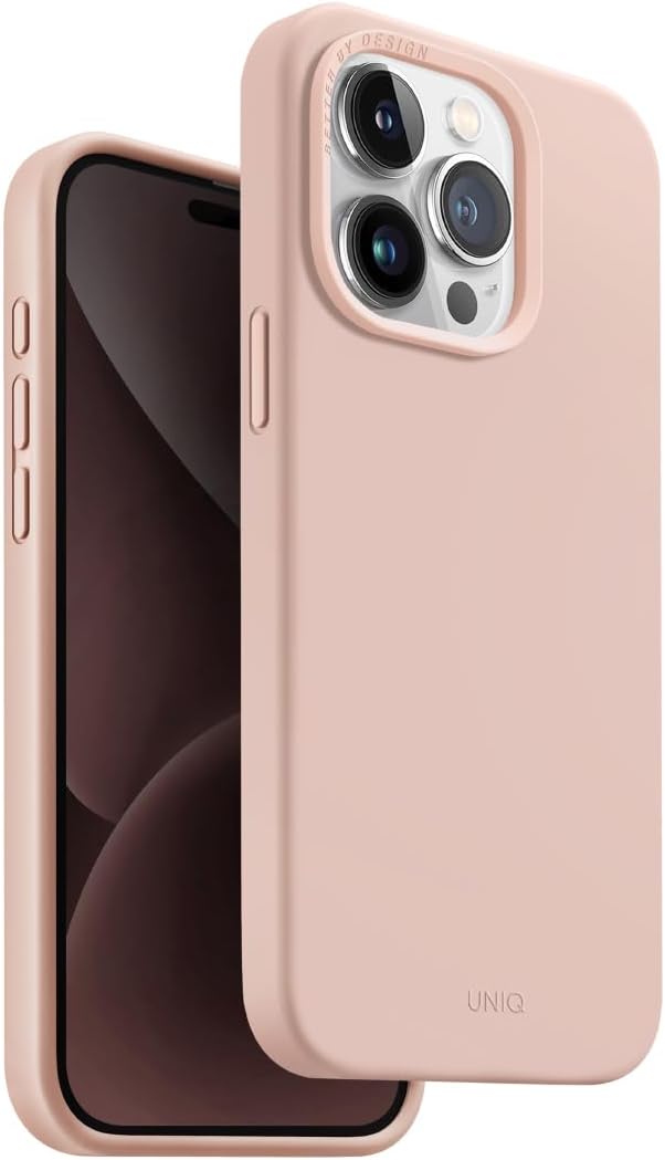 UNIQ HYBRID iPhone 15 Pro MagClick Charging Case – Blush Pink