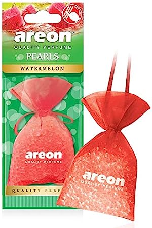 AREON Pearls I Car & Home Hanging Air Freshener I Watermelon (Pack of 3)