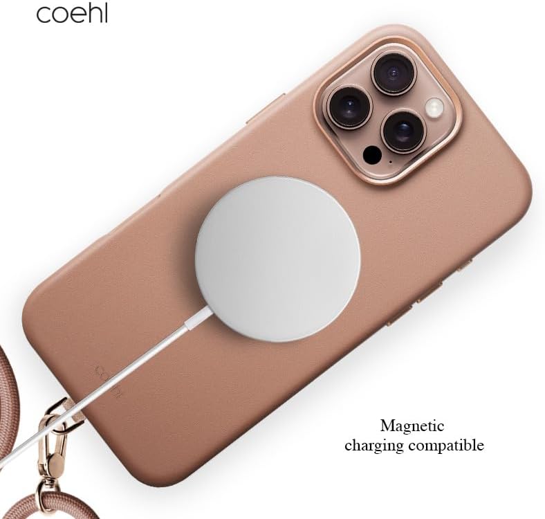 UNIQ COEHL IPHONE 16 PRO (2024) 6.9 MAGNETIC MUSE CHARGING - DUSTY NUDE
