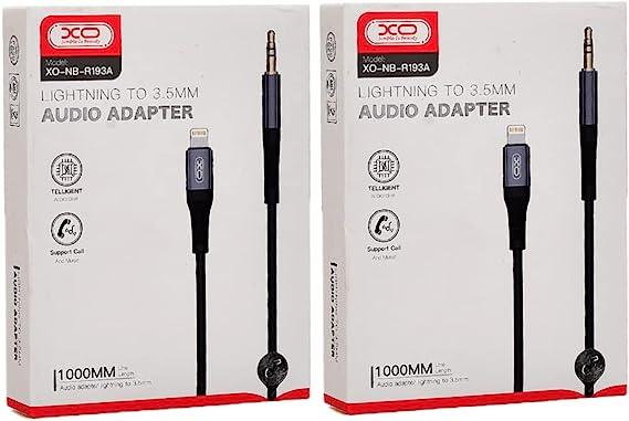 XO NB-R193A (audio adapter cable DC 3.5 TO Lightning) L=1000mm (Bluetooth)