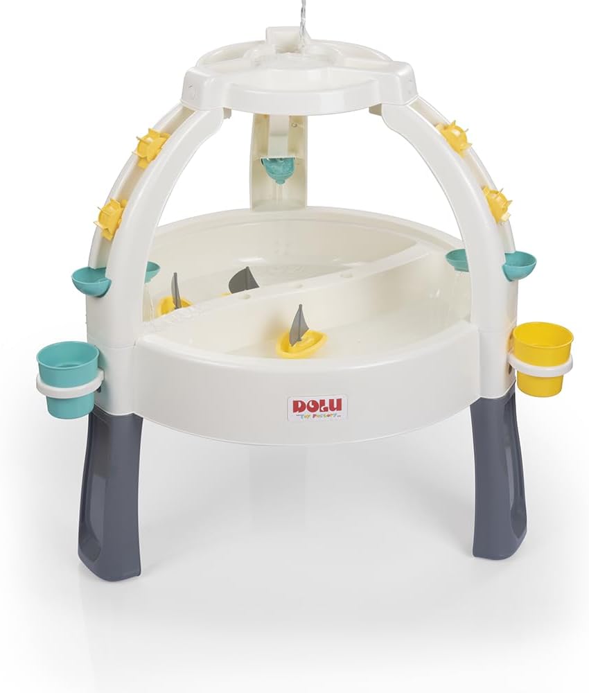 Dolu Fun Fountain Sand and Water Table - White
