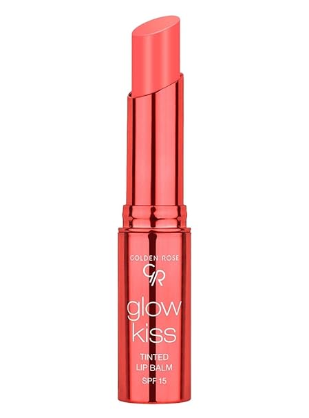 Golden Rose Glow Kiss Peach Shake Lip Balm – Vegan & SPF15