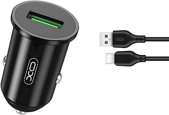 XO TZ12 18W QC3.0 Car Charger with cable