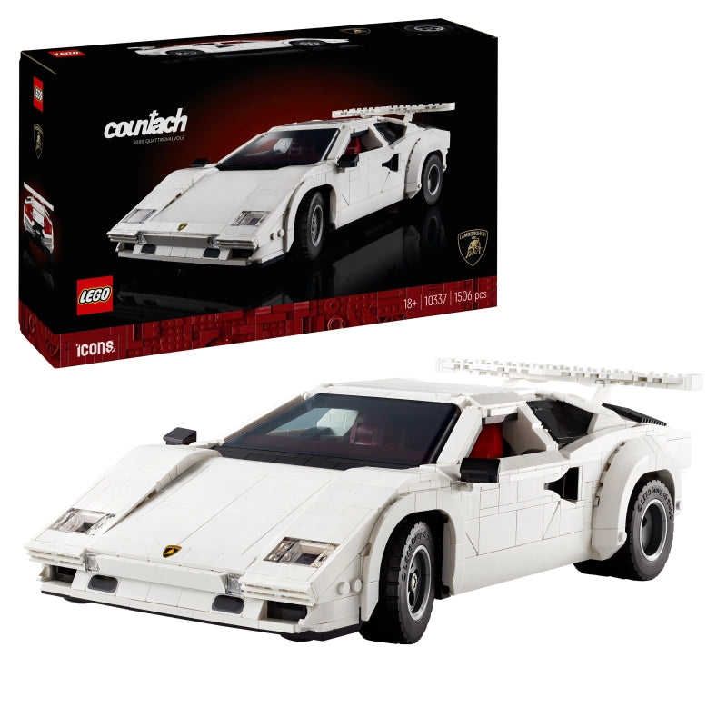 LEGO Icons Lamborghini Countach 5000 Quattrovalvole – 1506 Pieces | Set 10337 (Rare Edition)