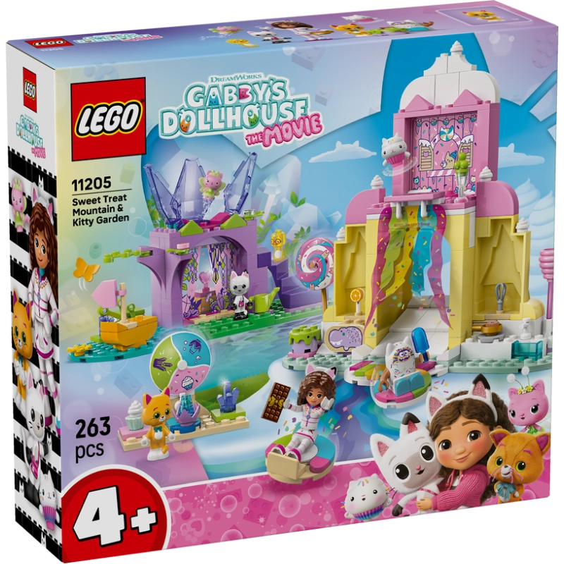 LEGO Gabby's Dollhouse Sweet Treat Mountain & Kitty Garden – 263 Pieces | Set 11205