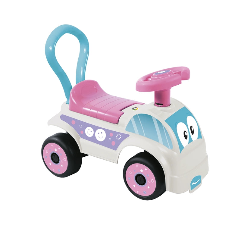 Dolu Foot to Floor Car – White | 2-in-1 Toddler Ride-On & Walker