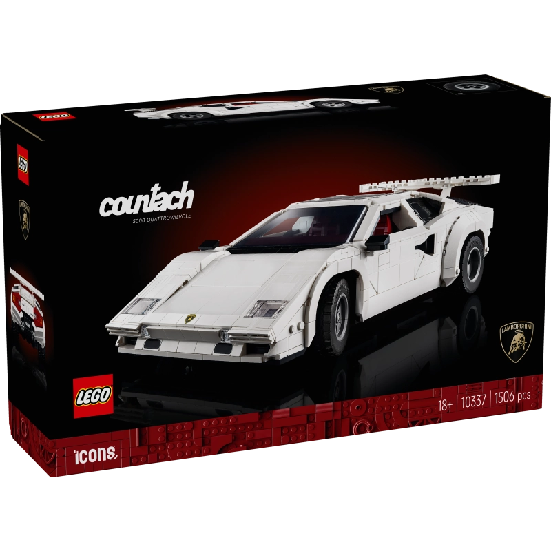 LEGO Icons Lamborghini Countach 5000 Quattrovalvole – 1506 Pieces | Set 10337 (Rare Edition)