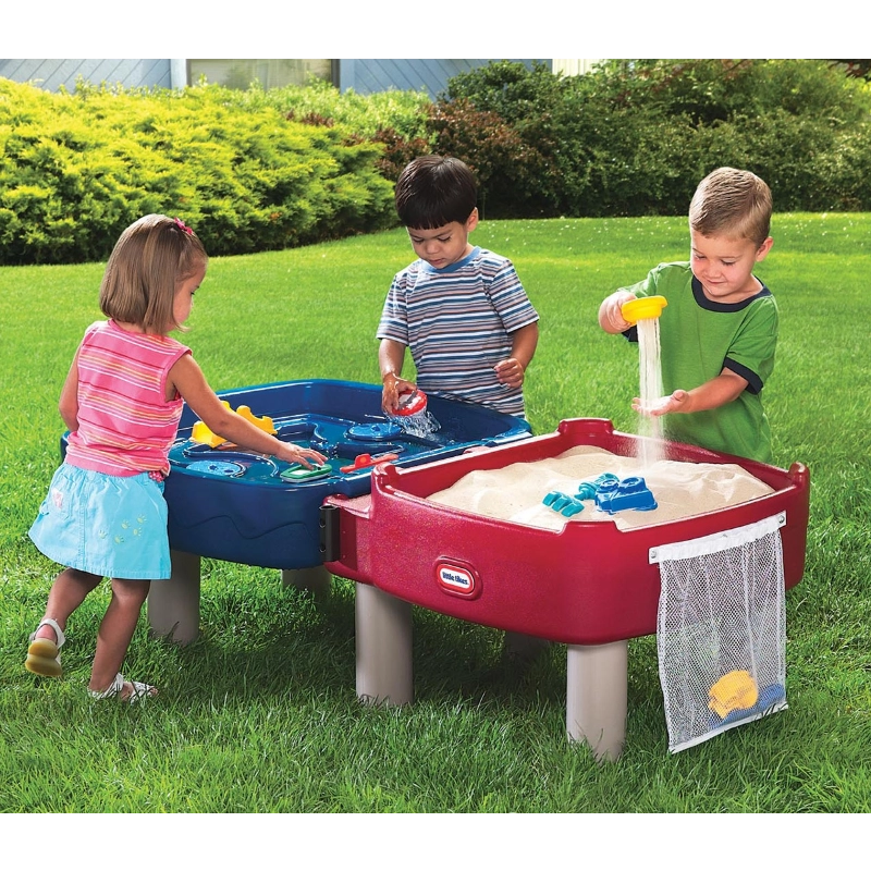 Little Tikes Easy Store Sand & Water Table – 2-in-1 Kids Outdoor Play Table