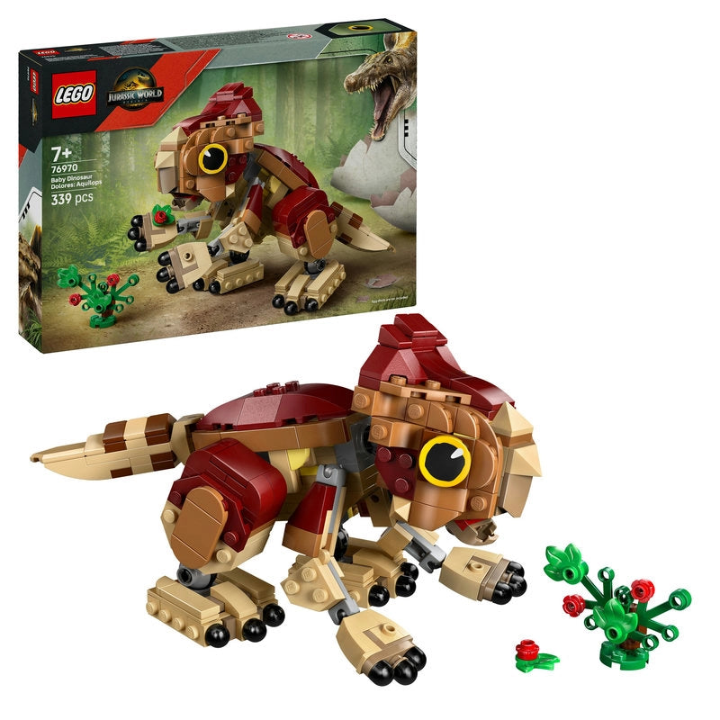 LEGO Jurassic World Baby Dinosaur Dolores: Aquilops – 339 Pieces | Set 76970