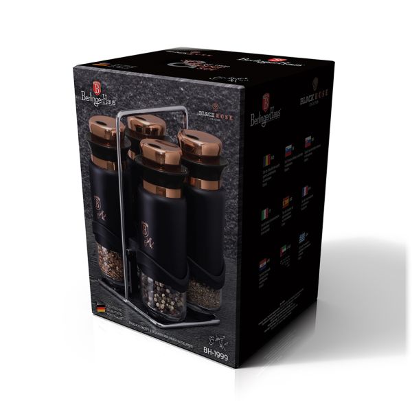 Berlinger Haus 5-Piece Spice Set – Black Rose