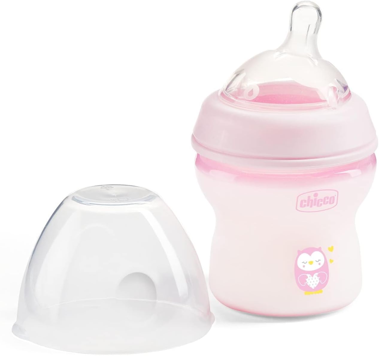 Chicco Natural Feeling Bottle 150ml Anti-Colic 0M+ - Pink
