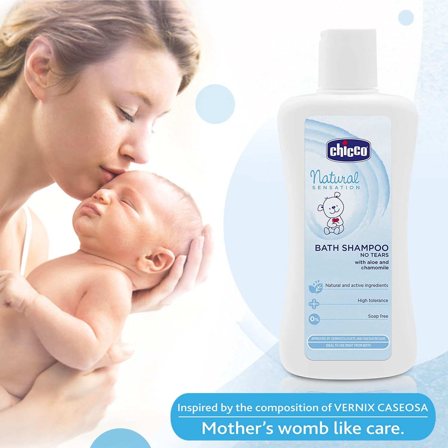 Chicco NAT SENS Bath Foam Tear-Free Gentle 200ml