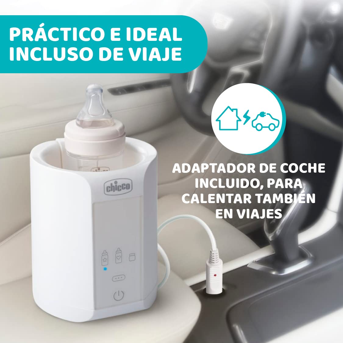Chicco Travel Bottle Warmer Fast Heating in 4 Minutes