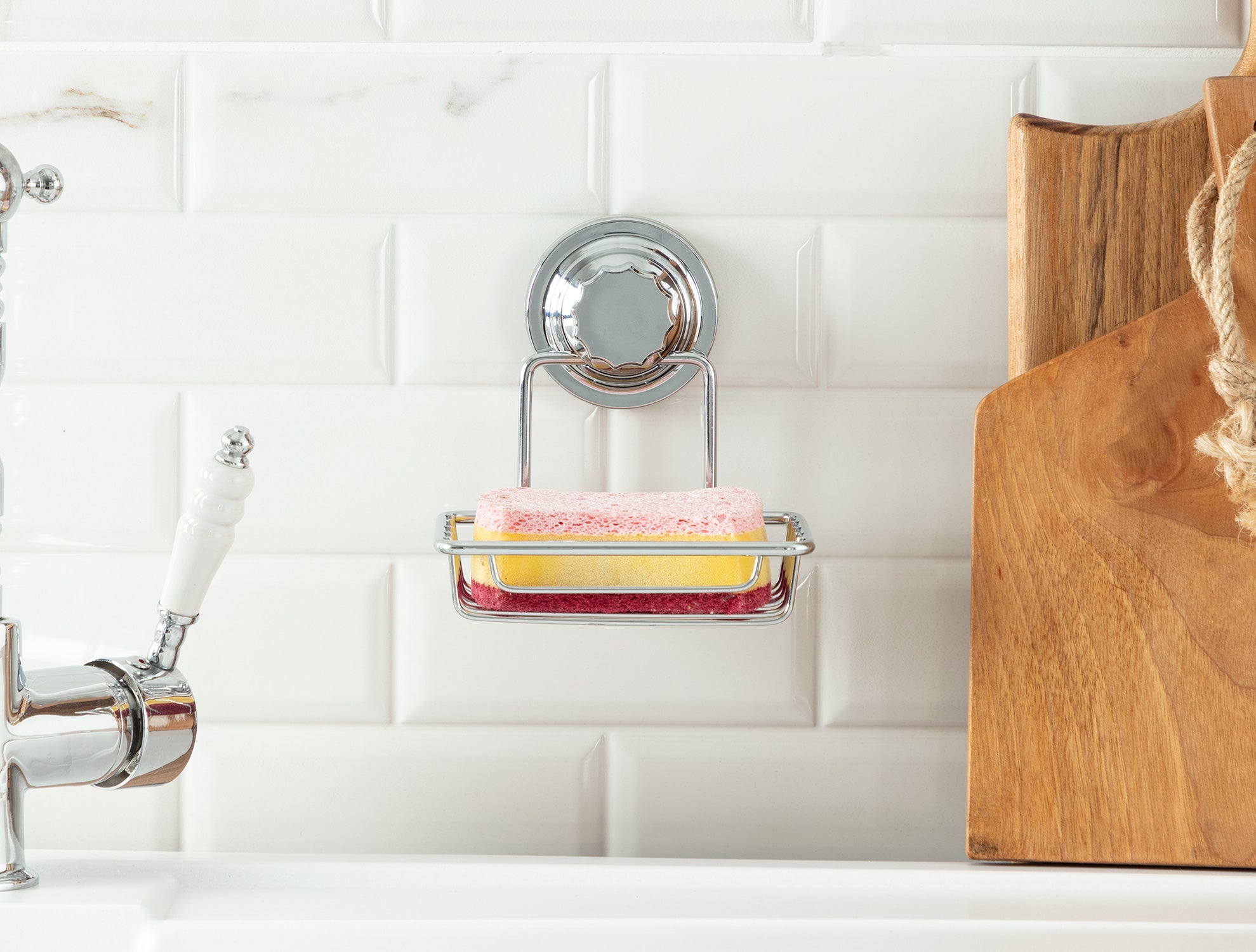 Norme Chrome Vacuum Dry Soap Holder - Madame Coco JO