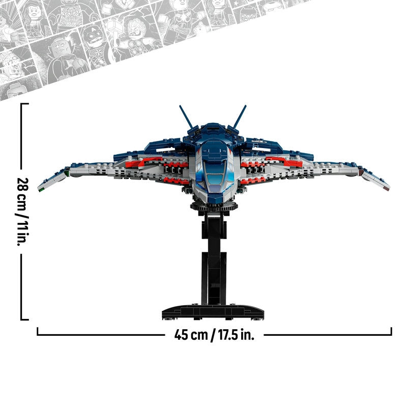LEGO Marvel Avengers: Age of Ultron Quinjet – 1131 Pieces | Set 76325