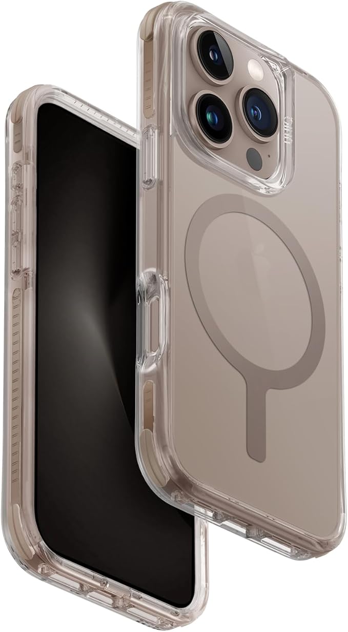 UNIQ HYBRID IPHONE 16 PRO (2024) 6.9 MAGCLICK CHARGING COMBAT - TAUPE GOLD