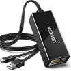UGREEN Ethernet Adapter for Fire TV Stick – 100Mbps Micro USB to RJ45