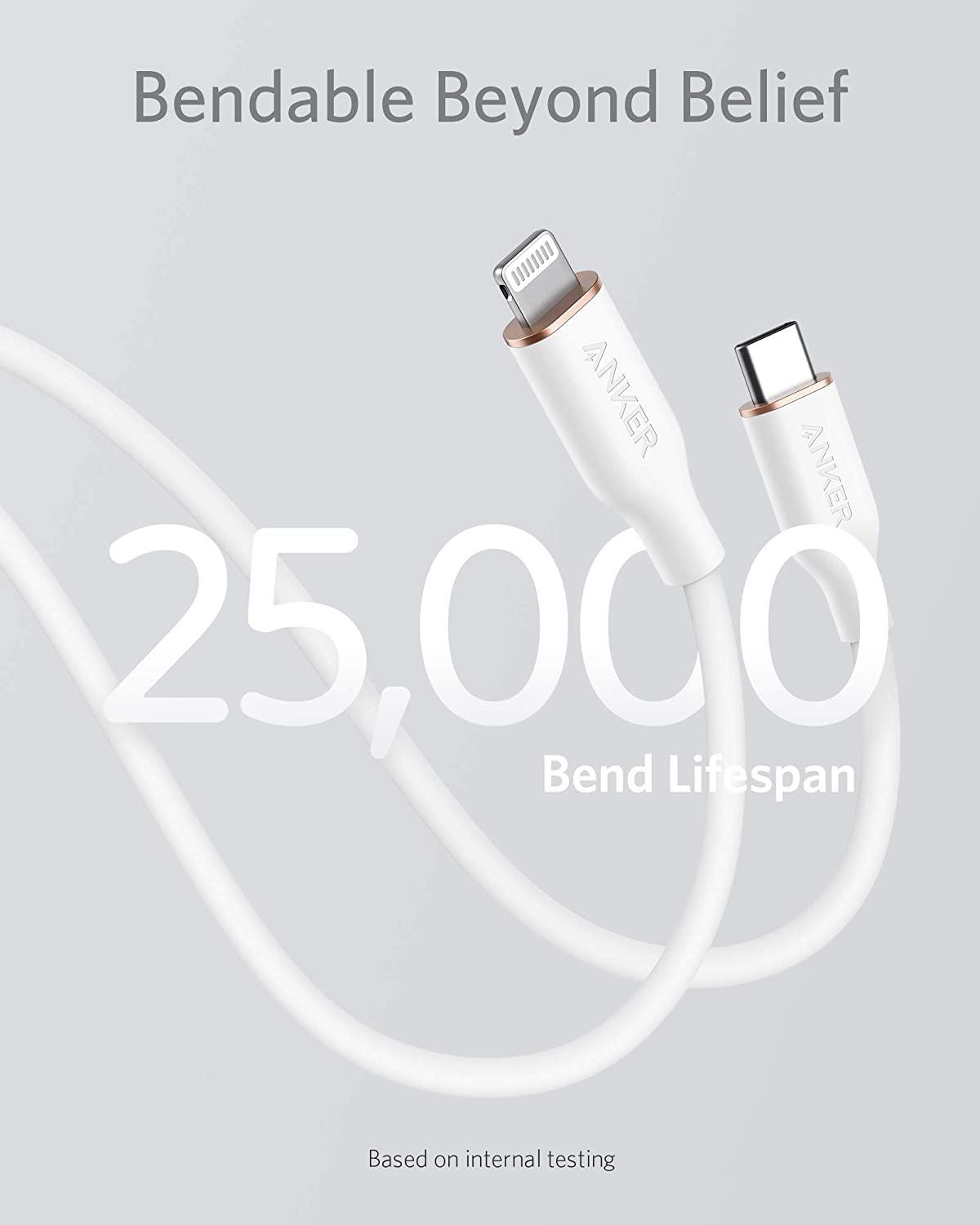 Anker PowerLine III Flow USB C to Lightning Cable 6ft