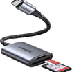 UGREEN USB-C SD Card Reader – Dual Slot, 5Gbps Speed.