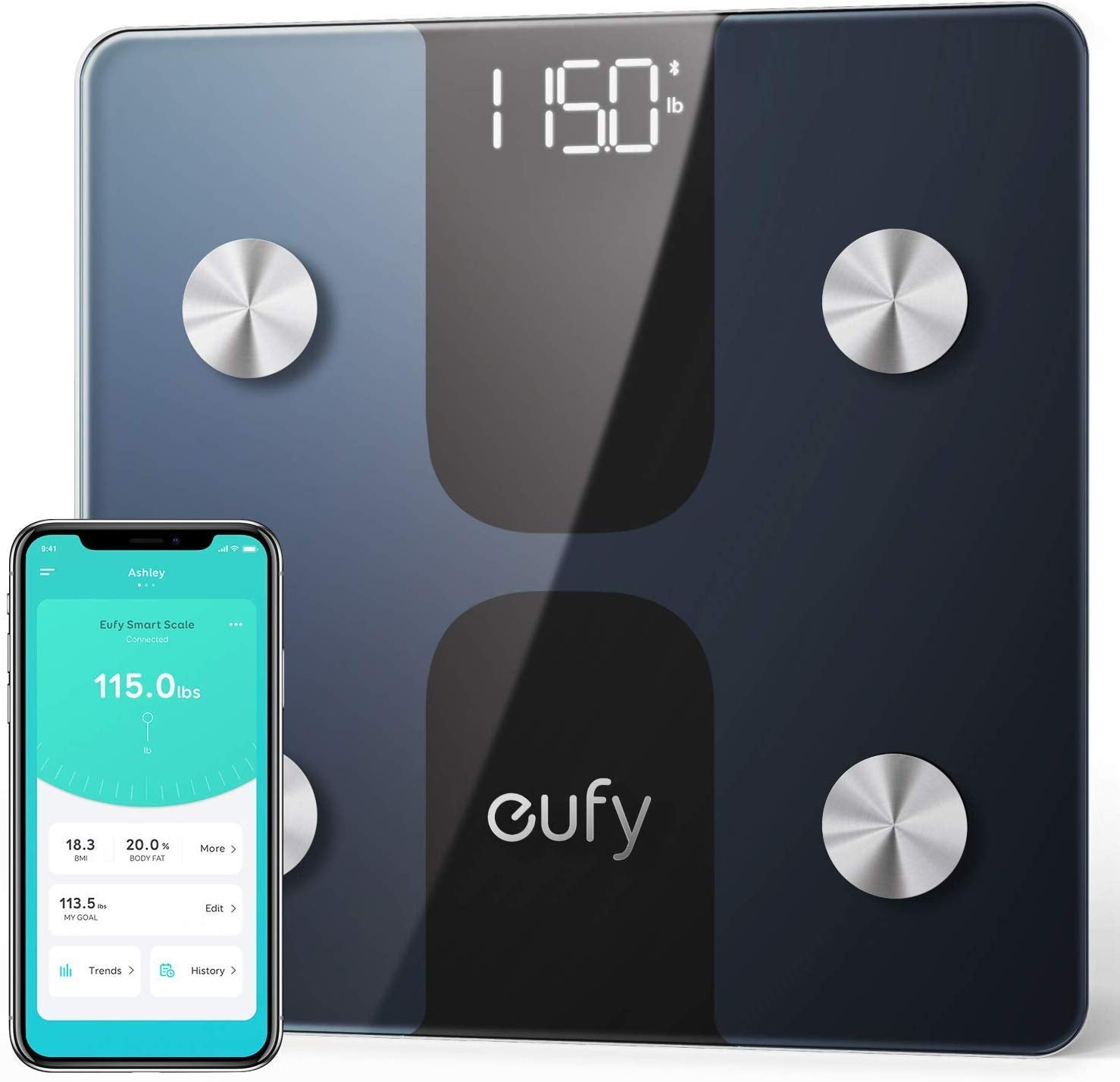 Anker Eufy Smart Scale C1 with Bluetooth, Fitness Body Composition Analysis
